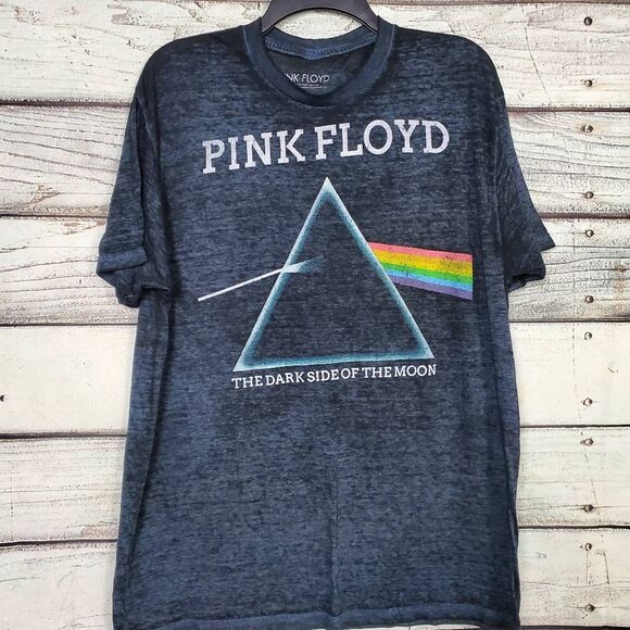 Pink Floyd Dark Side of the Moon Men’s Shirt L Black Graphic Band Tee 2017 - Picture 1 of 5